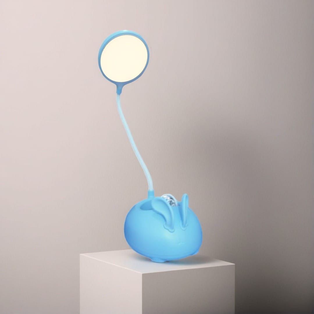 Cute Rabbit Desk Lamp With Pen Holder, Foldable Table Desk Book Reading Lamp, Rechargeable Study Lamp Cute Rabbit Desk Lamp With Pen Holder, Foldable Table Desk Book Reading Lamp, Rechargeable Study Lamp